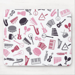 Music pattern mouse pad