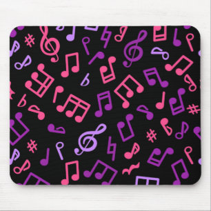 Music pattern mouse pad