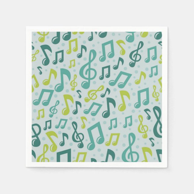 Music pattern napkin (Front)