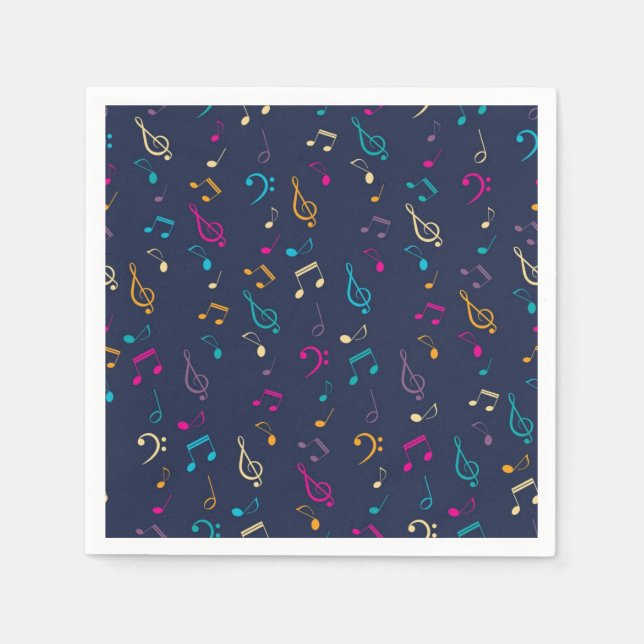 Music pattern napkin (Front)