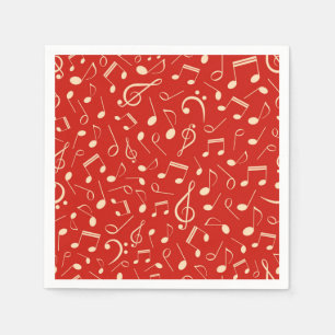 Music pattern napkin
