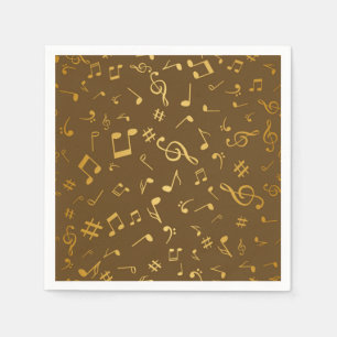 Music pattern napkin
