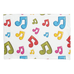 Music pattern pillowcase