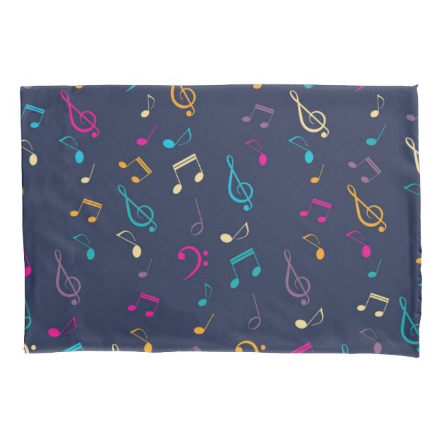 Music pattern pillowcase (Front)