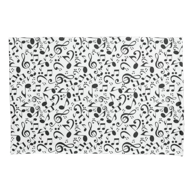 Music pattern pillowcase (Front)