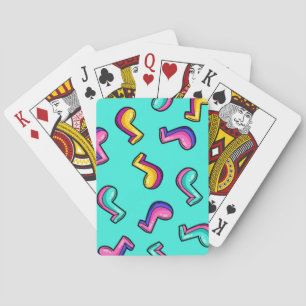 Music pattern playing cards