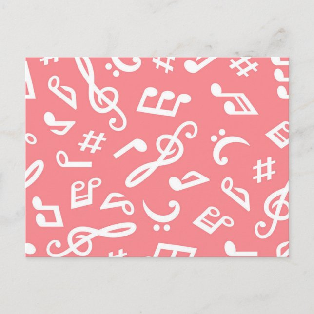 Music pattern postcard (Front)
