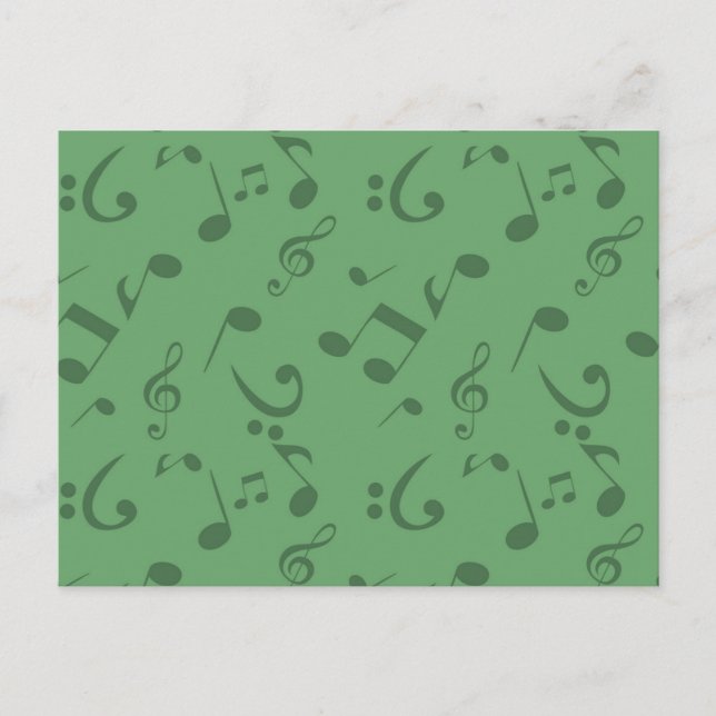Music pattern postcard (Front)