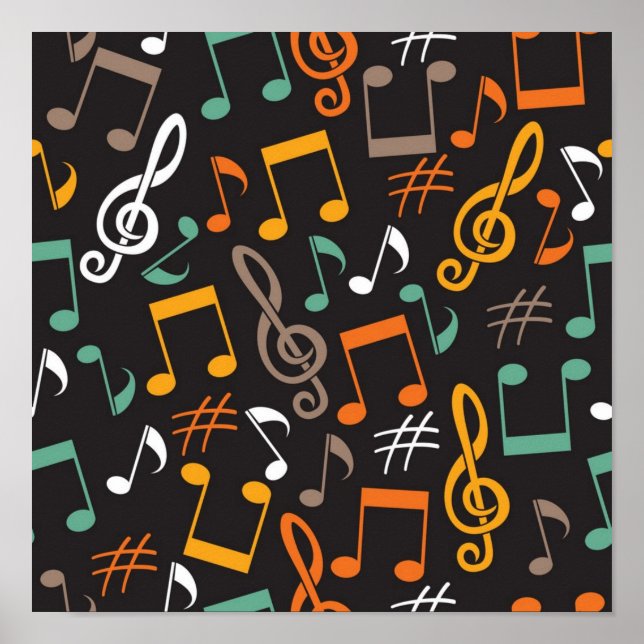 Music pattern poster (Front)