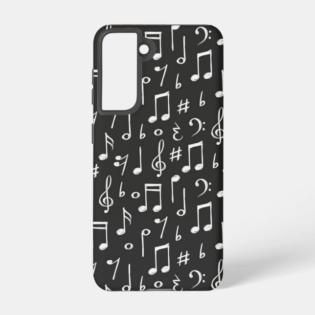 Music pattern samsung galaxy s21 case (Back)
