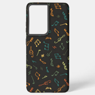 Music pattern samsung galaxy case