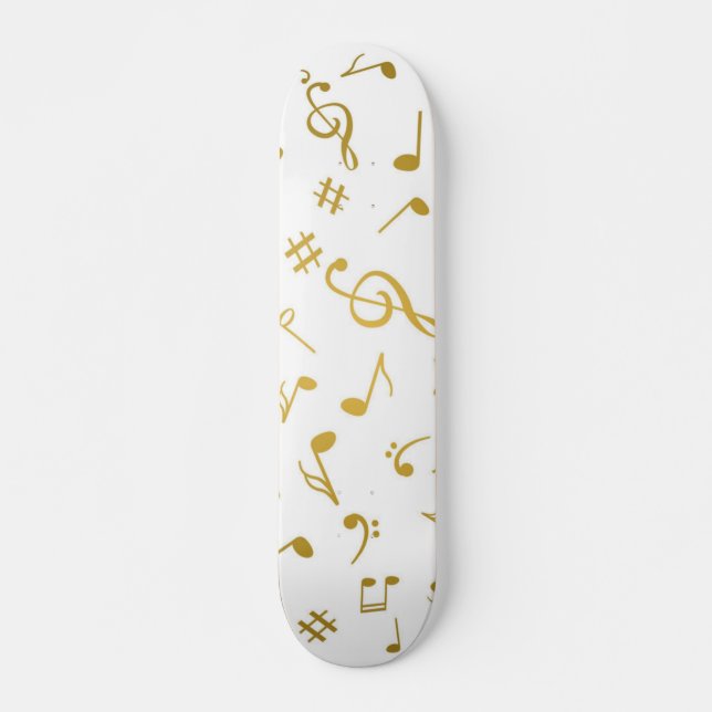 Music pattern skateboard (Front)