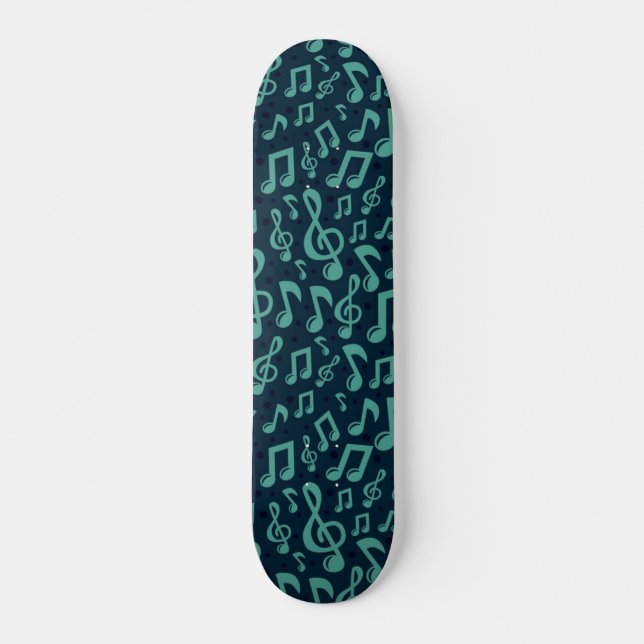 Music pattern skateboard (Front)