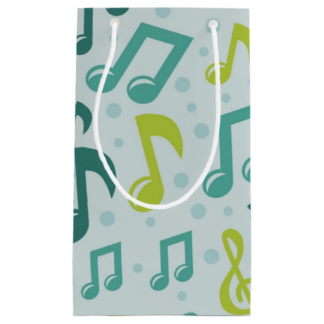 Music pattern small gift bag (Front)