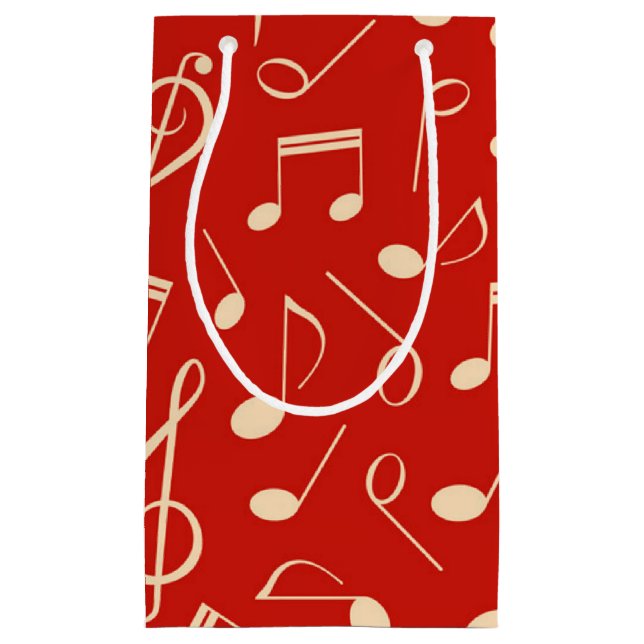 Music pattern small gift bag (Front)