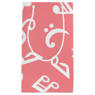 Music pattern small gift bag