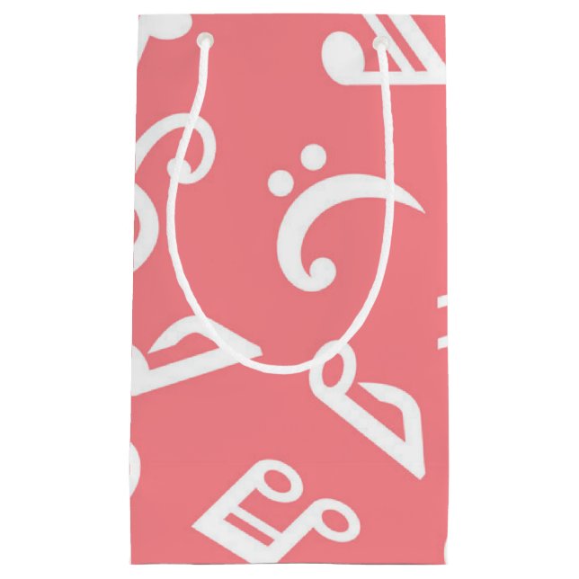 Music pattern small gift bag (Front)
