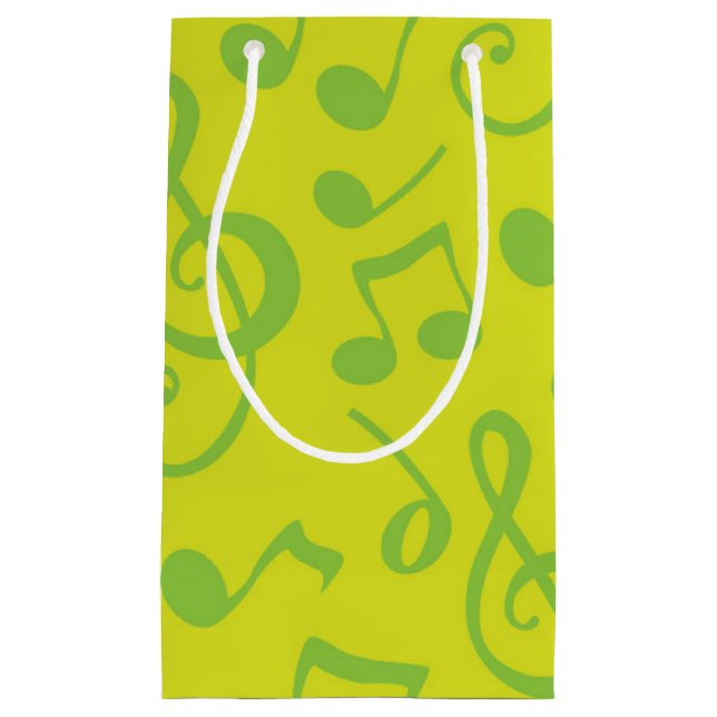 Music pattern small gift bag (Front)