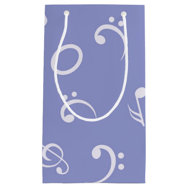 Music pattern small gift bag (Front)