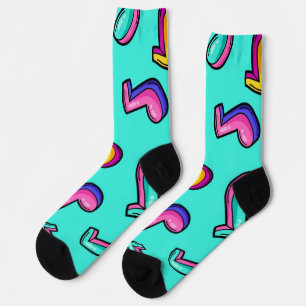 Music pattern socks