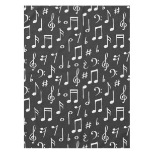 Music pattern tablecloth
