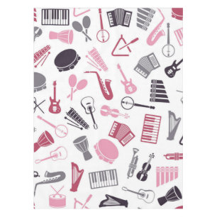 Music pattern tablecloth