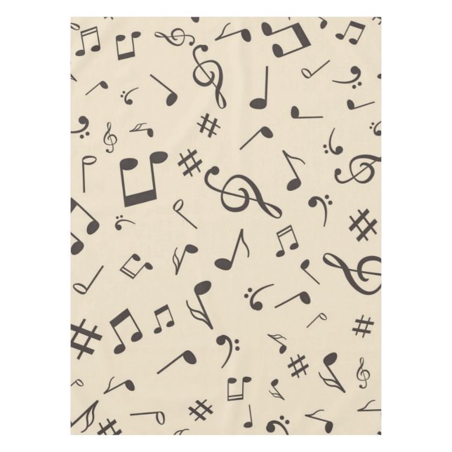 Music pattern tablecloth (Front)