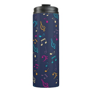 Music pattern thermal tumbler