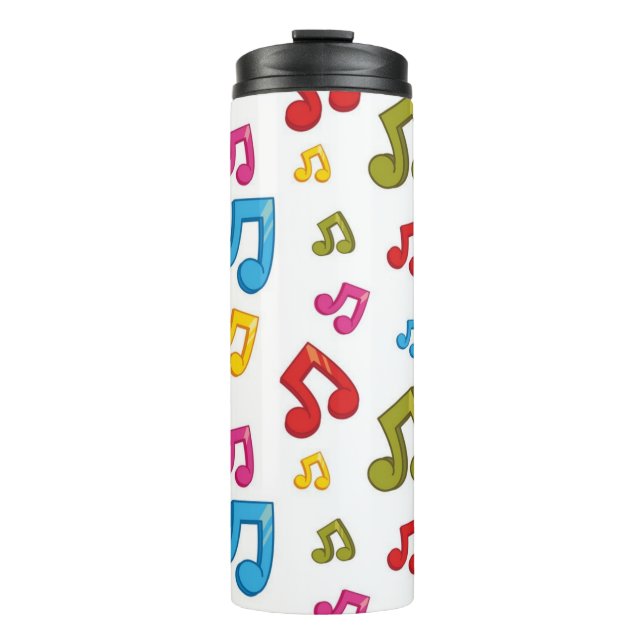 Music pattern thermal tumbler (Front)