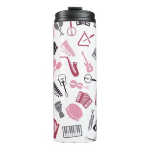 Music pattern thermal tumbler