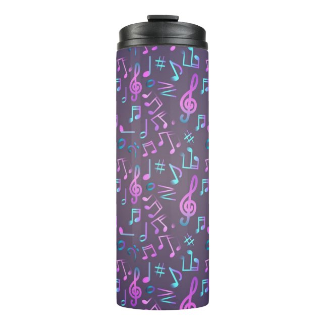 Music pattern thermal tumbler (Front)