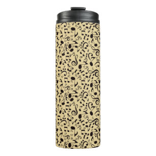 Music pattern thermal tumbler