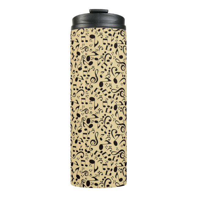 Music pattern thermal tumbler (Front)