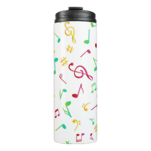Music pattern thermal tumbler