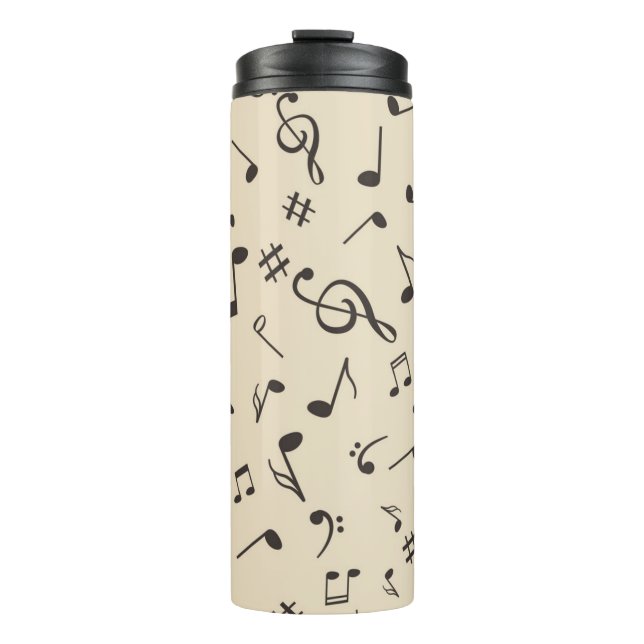 Music pattern thermal tumbler (Front)