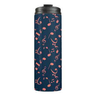 Music pattern thermal tumbler