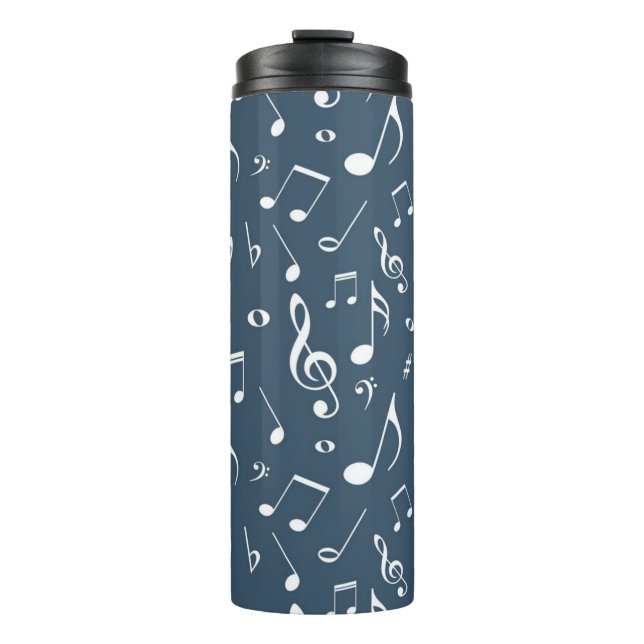 Music pattern thermal tumbler (Front)