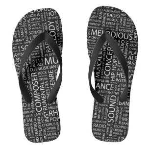 MUSIC pattern word cloud Thongs