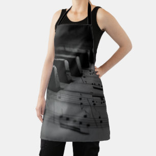  Music Piano Keys Apron