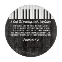 Music Piano Keys Black & White Bible Verse