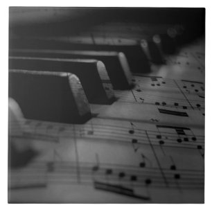  Music Piano Keys Ceramic Tile