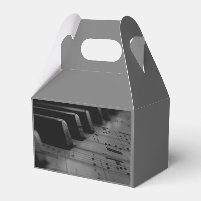  Music Piano Keys Favour Box (Front Side)