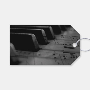 Music Piano Keys Gift Tags