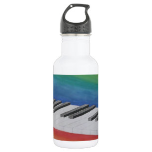 Music Piano Keys Notes Teacher Destiny Instruments 532 Ml Water Bottle