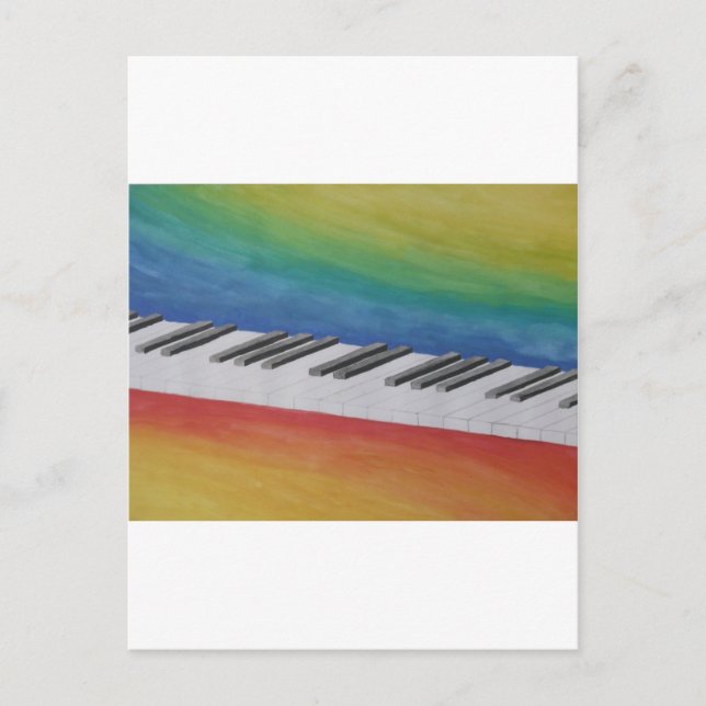 Music Piano Keys Notes Teacher Destiny Instruments Postcard (Front)