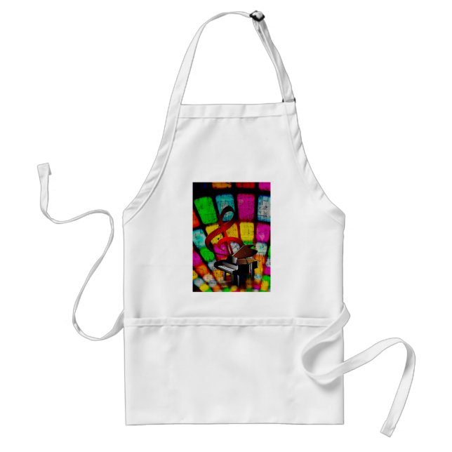 Music Piano Keys Notes Teacher Destiny Instruments Standard Apron (Front)