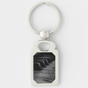  Music Piano Keys Tote Bag Key Ring