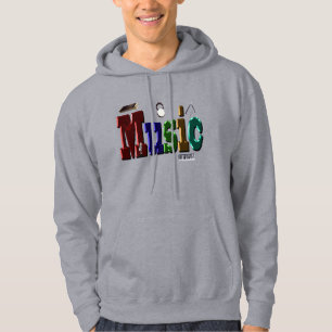 Music Picture Logo With Instruments, Hoodie