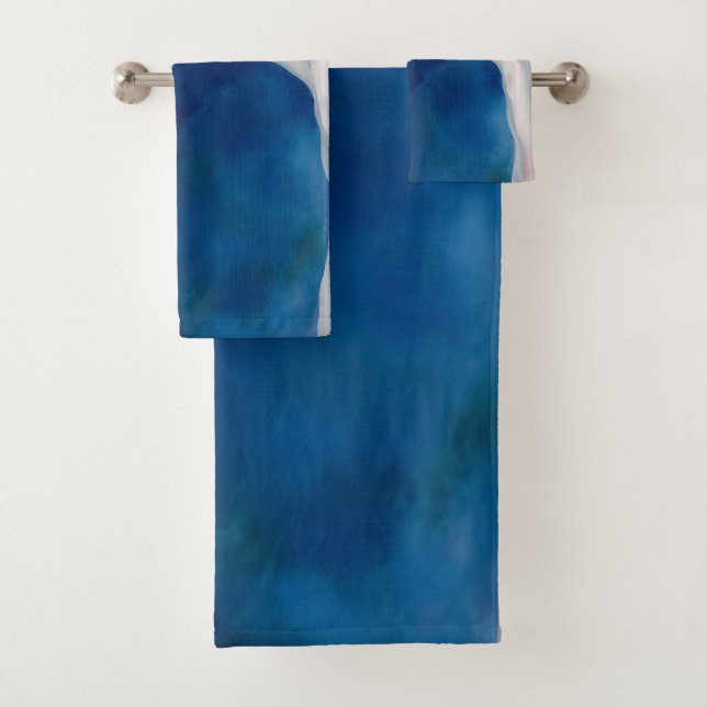 Music Pink and Blue by O'Keeffe Bath Towel Set (Insitu)
