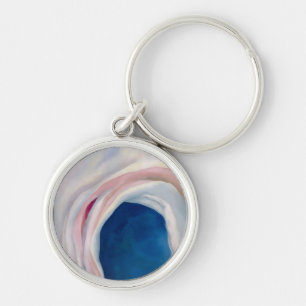 Music Pink and Blue by O'Keeffe Key Ring